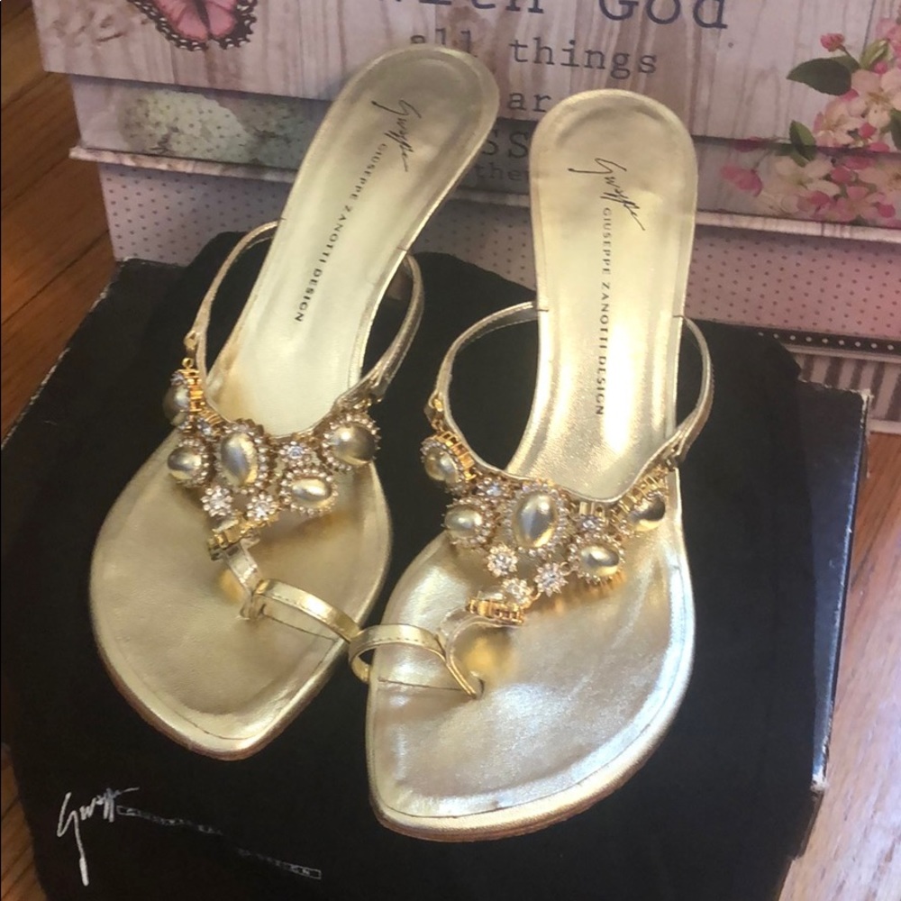Giuseppe Zanotti Metal Rose Sandal